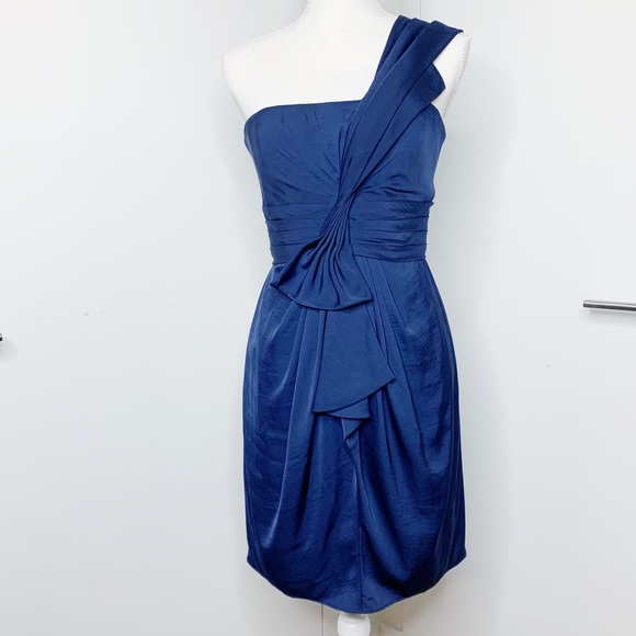 Bcbg Palais dress midnight blue scroll for color - Picture 2 of 4